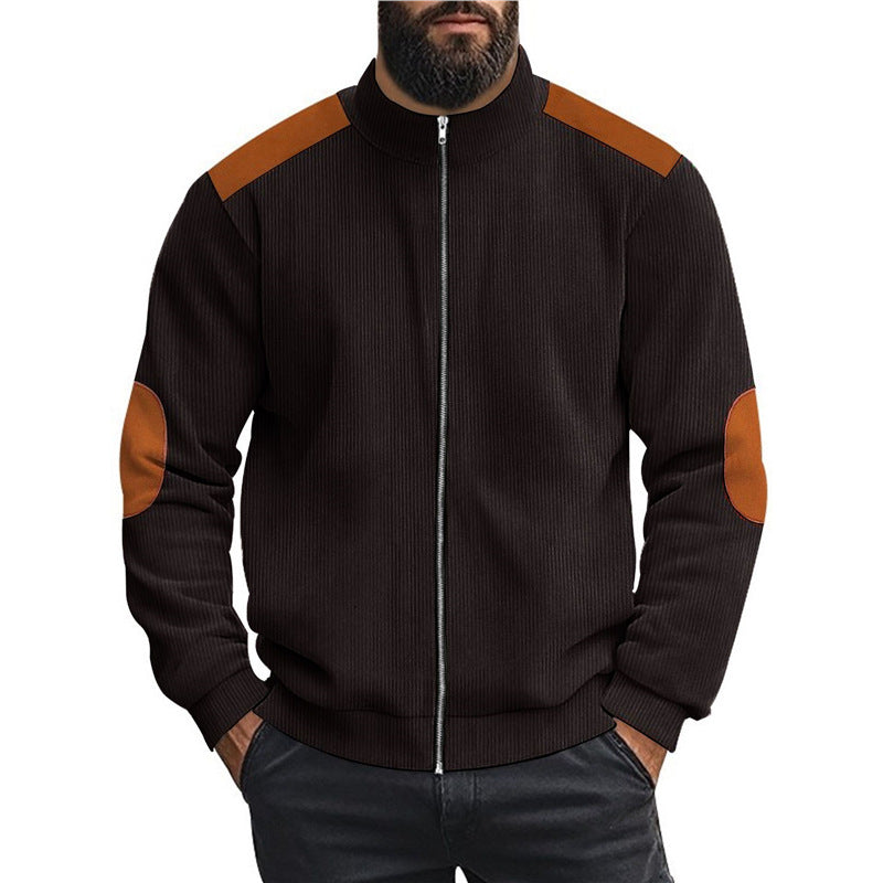 Herren Sportliche Zip-Jacke mit Taschen Aliams