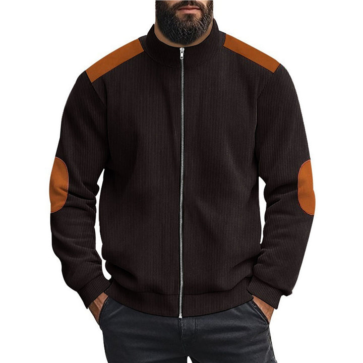 Herren Sportliche Zip-Jacke mit Taschen Aliams