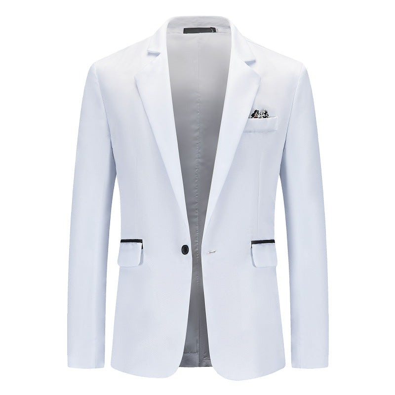 Herren Eleganter Anzugblazer mit feiner Struktur und modernem Schnitt Aliams