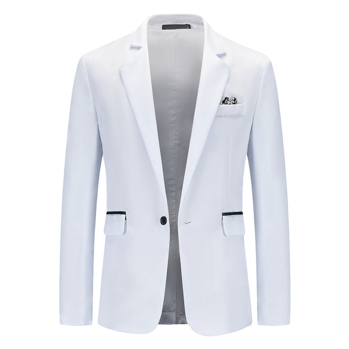 Herren Eleganter Anzugblazer mit feiner Struktur und modernem Schnitt Aliams