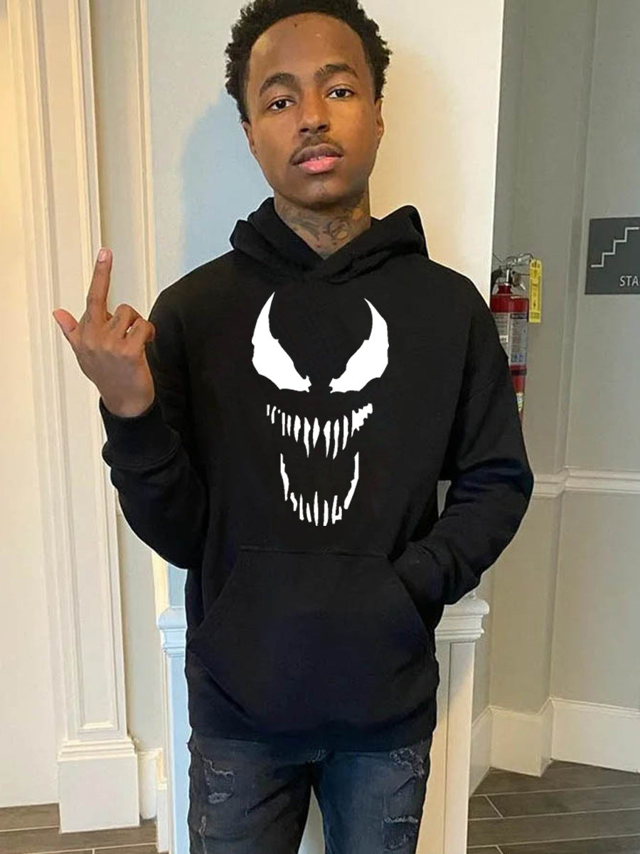 Herren Kapuzenpullover mit auffälligem Monster-Print Aliams