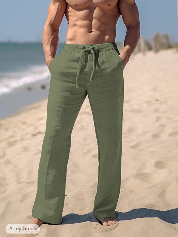 Herren entspannende Leinenhose Aliams