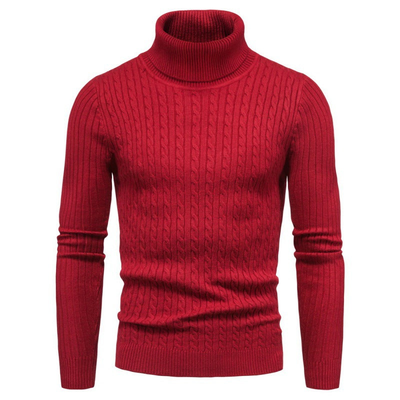 Herren Rollkragenpullover mit Zopfmuster Aliams