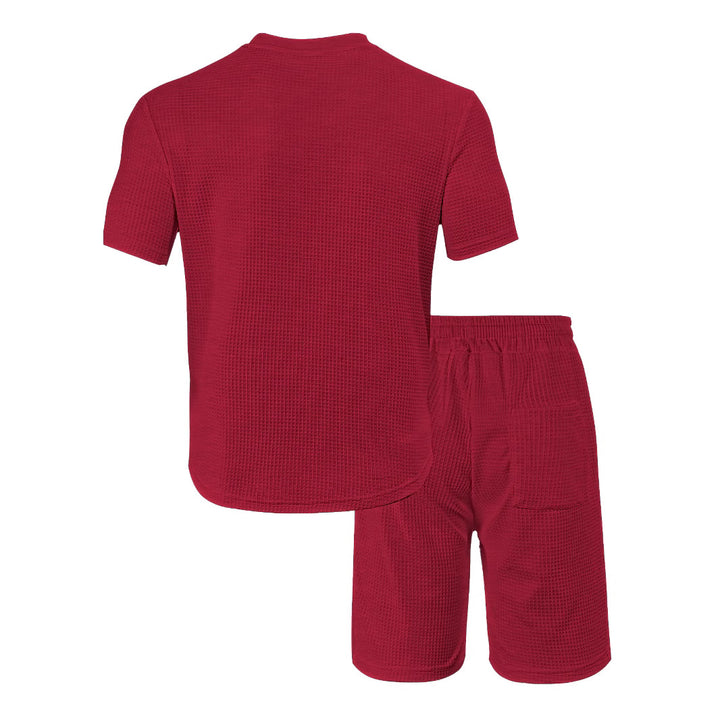 Herren Freizeit-Loungewear Set aus atmungsaktivem Material mit Taschen Aliams