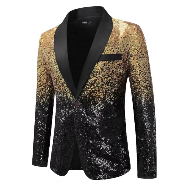 Herren glitzernder Paillettenblazer Aliams