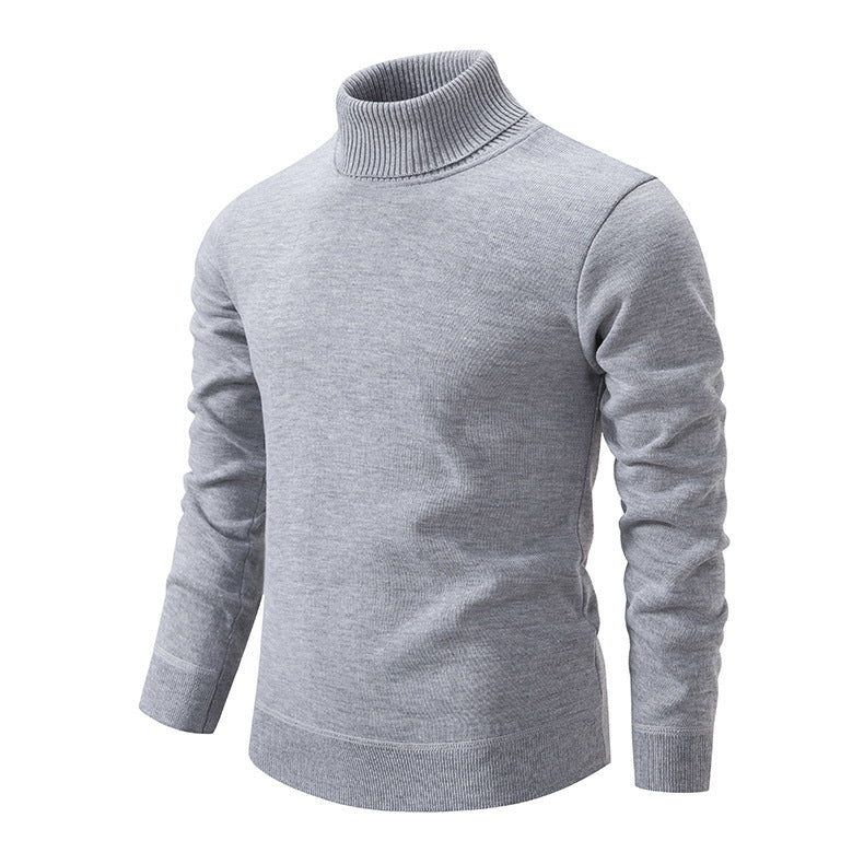 Herren Rollkragenpullover aus weichem Strick mit strukturiertem Design Aliams