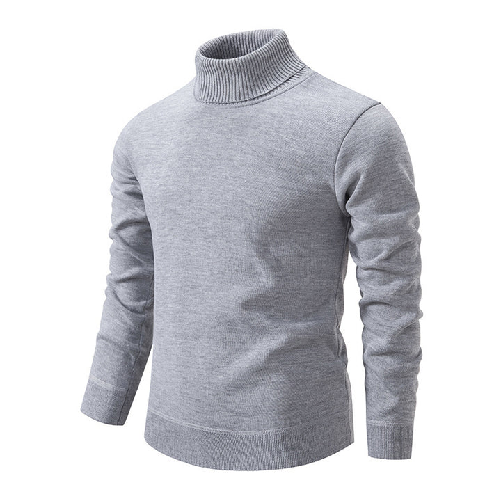 Herren Rollkragenpullover aus weichem Strick mit strukturiertem Design Aliams