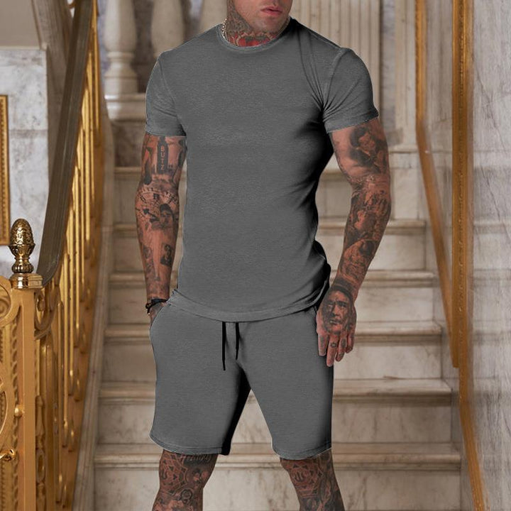 Herren Set für Sommer T Shirt & Shorts in Einem