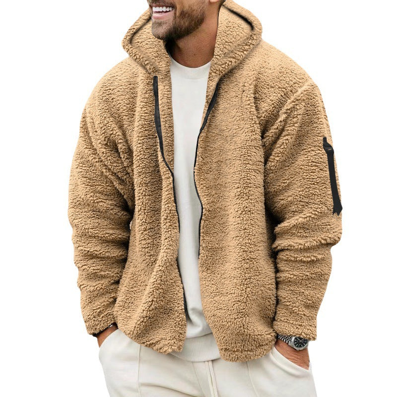 Herren Fleecejacke mit Kapuze Aliams