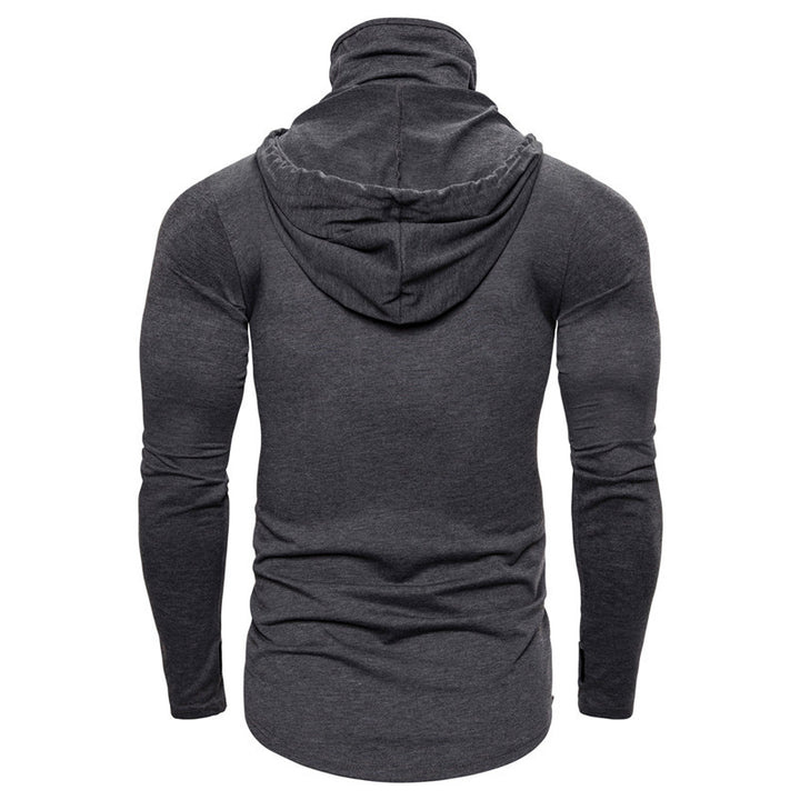 Herren Hoodie mit Skelett-Design und praktischem Gesichtsschutz Aliams