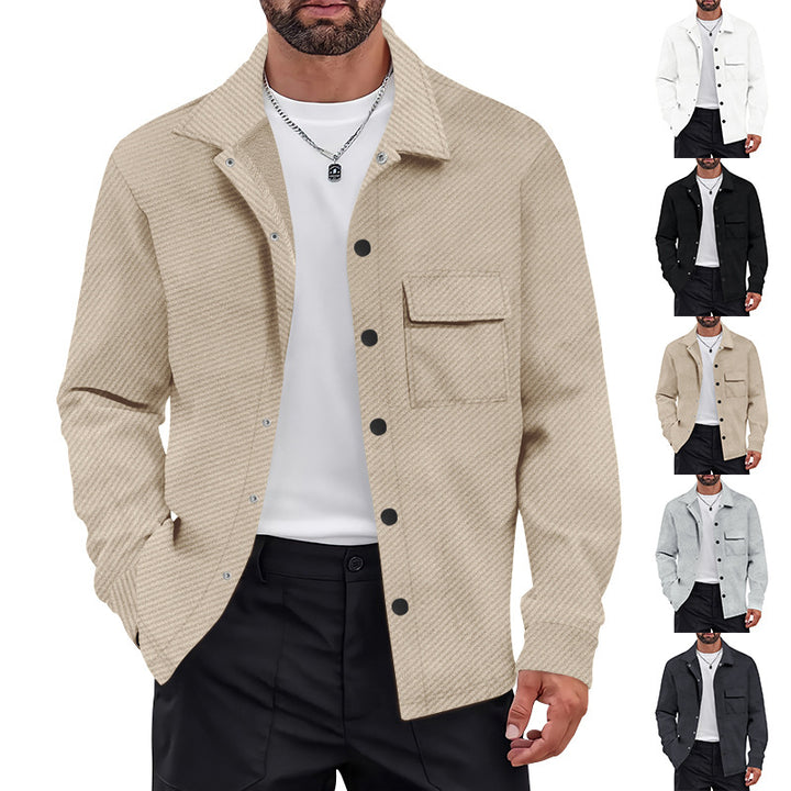 Herren Freizeitjacke mit strukturiertem Design und praktischen Brusttaschen Aliams