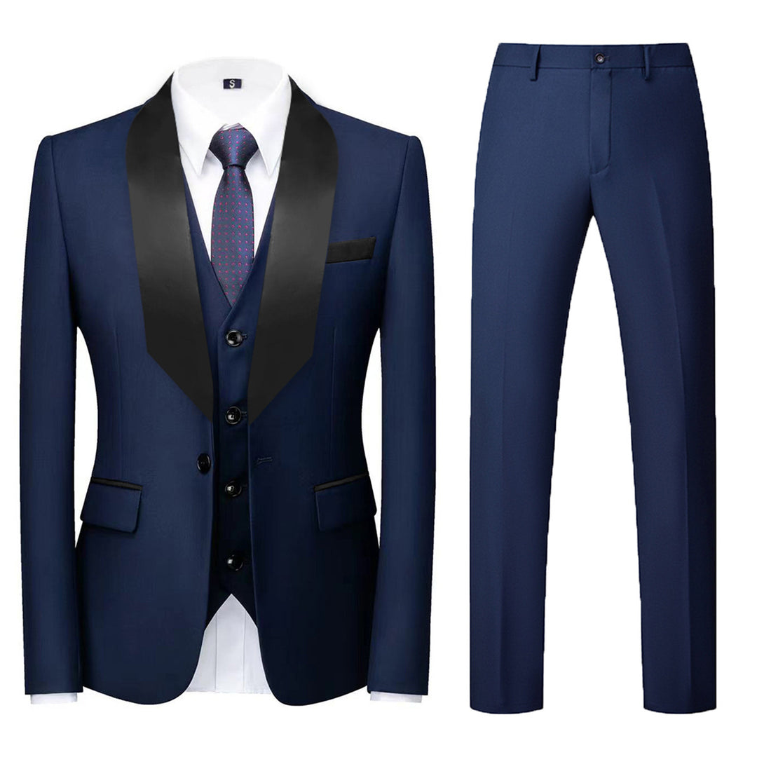 Herren elegantes dreiteiliges Anzugset mit schimmerndem Design Aliams