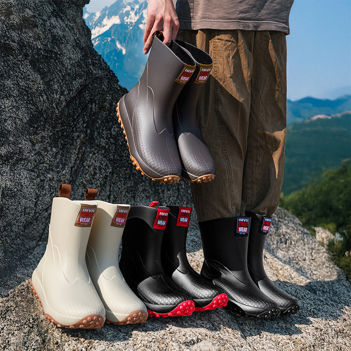 Herren Gummistiefel mit rutschfester Sohle Aliams