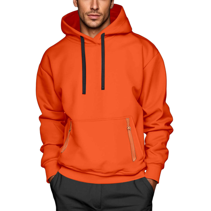 Herren Hoodie mit praktischen Reißverschlusstaschen Aliams