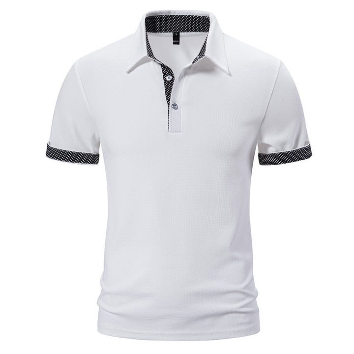 Herren Poloshirt mit modischem Kragen und kontrastierenden Ärmeln Aliams