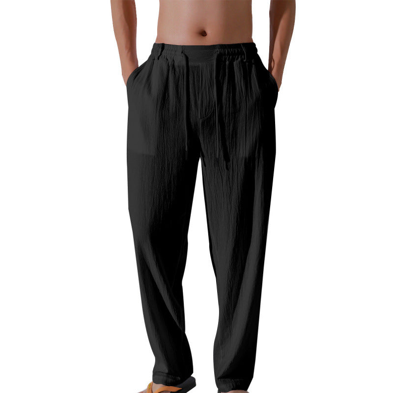 Herren Bequeme Strandhose mit elastischem Bund und lockerer Passform Aliams