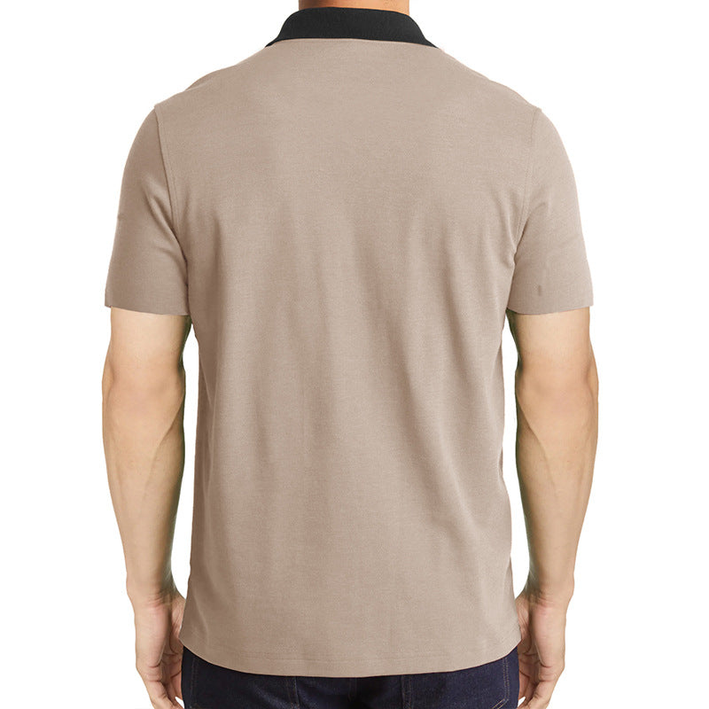 Herren Sportliches Kurzarm Poloshirt mit strukturiertem Kragen Aliams