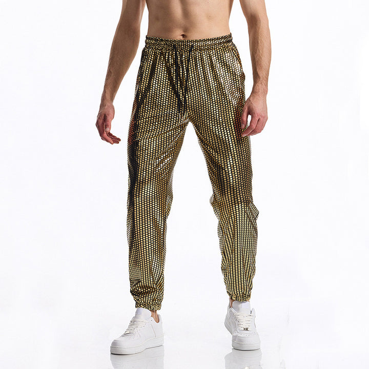 Herren atmungsaktive Jogginghose mit modernem Punktedesign Aliams