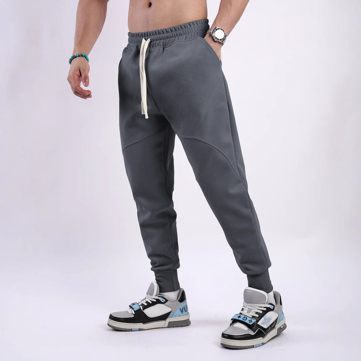 Herren Bequeme Jogginghose mit elastischem Bund und seitlichen Taschen Aliams
