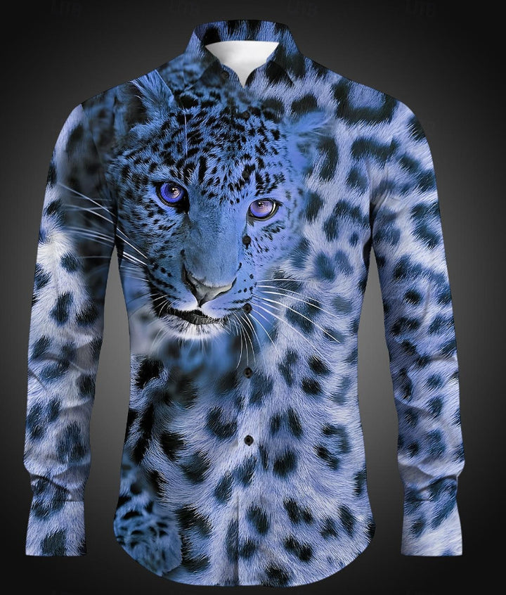 Herren Hemd mit lebendigem Tiermotiv Aliams