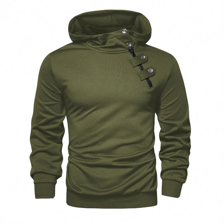 Herren Hoodie mit innovativem Kragen und praktischer Taschenlösung Aliams
