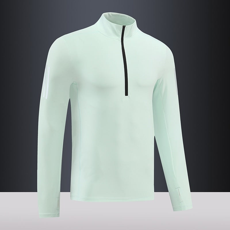 Herren Funktions-Thermo-Langarmshirt mit kurzem Reißverschluss Aliams