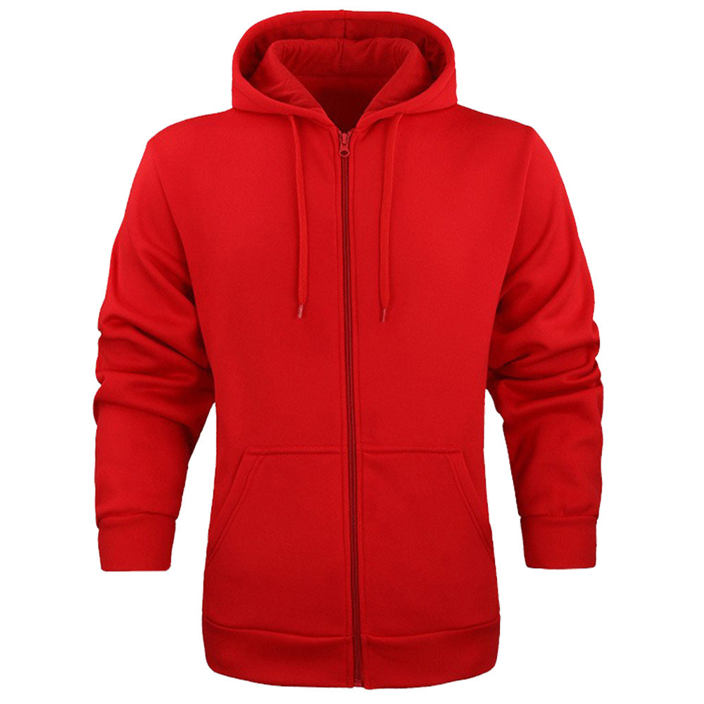 Herren Kapuzensweatshirt mit durchgehendem Reißverschluss und praktischen Taschen Aliams