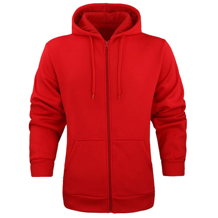 Herren Kapuzensweatshirt mit durchgehendem Reißverschluss und praktischen Taschen Aliams