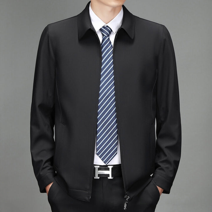 Herren elegante Übergangsjacke mit modernem Kragen Aliams