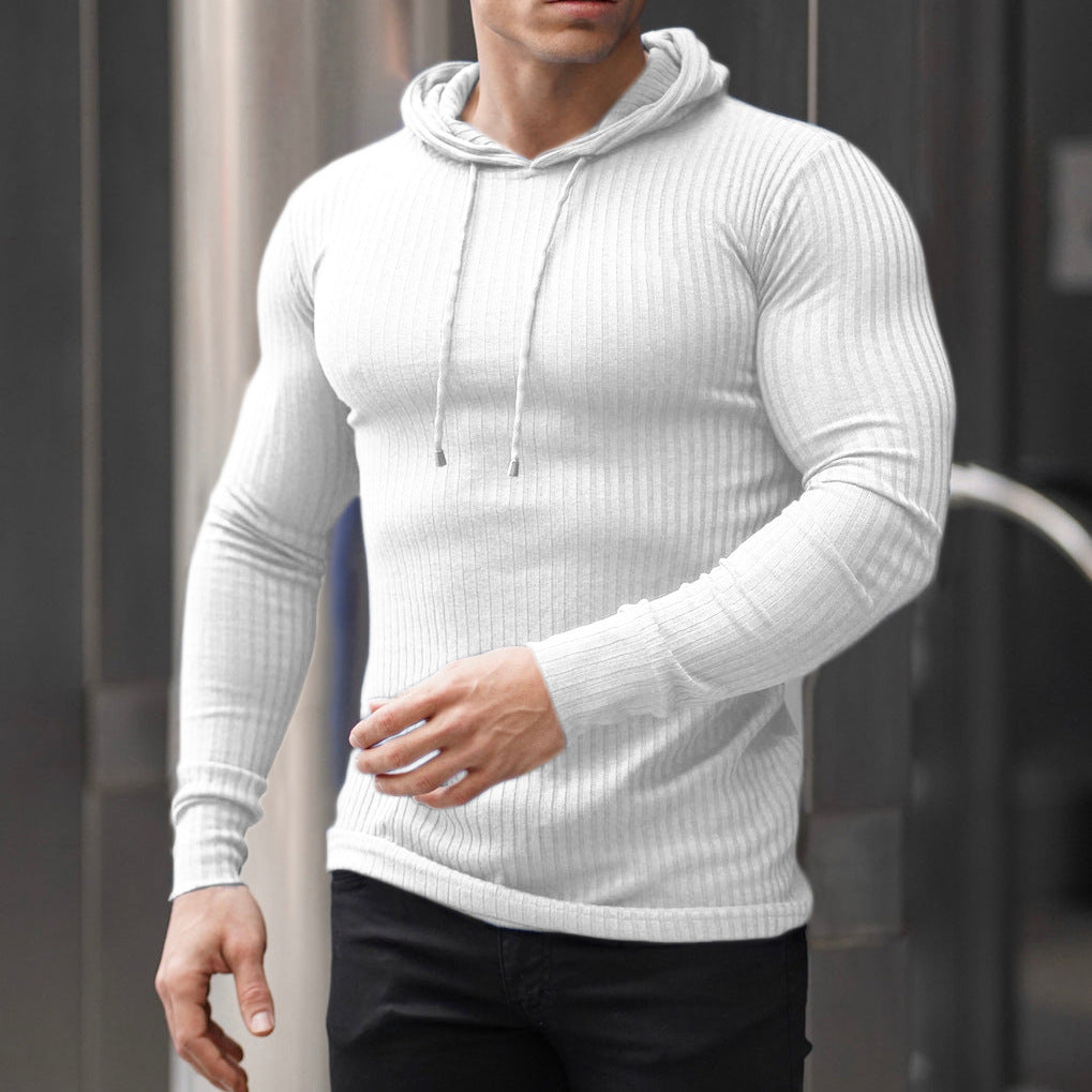 Herren Hoodie mit feuchtigkeitsregulierender Baumwollmischung und strukturiertem Design Aliams