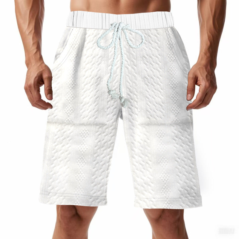 Herren bequeme Strandshorts mit elastischem Bund und praktischen Taschen Aliams