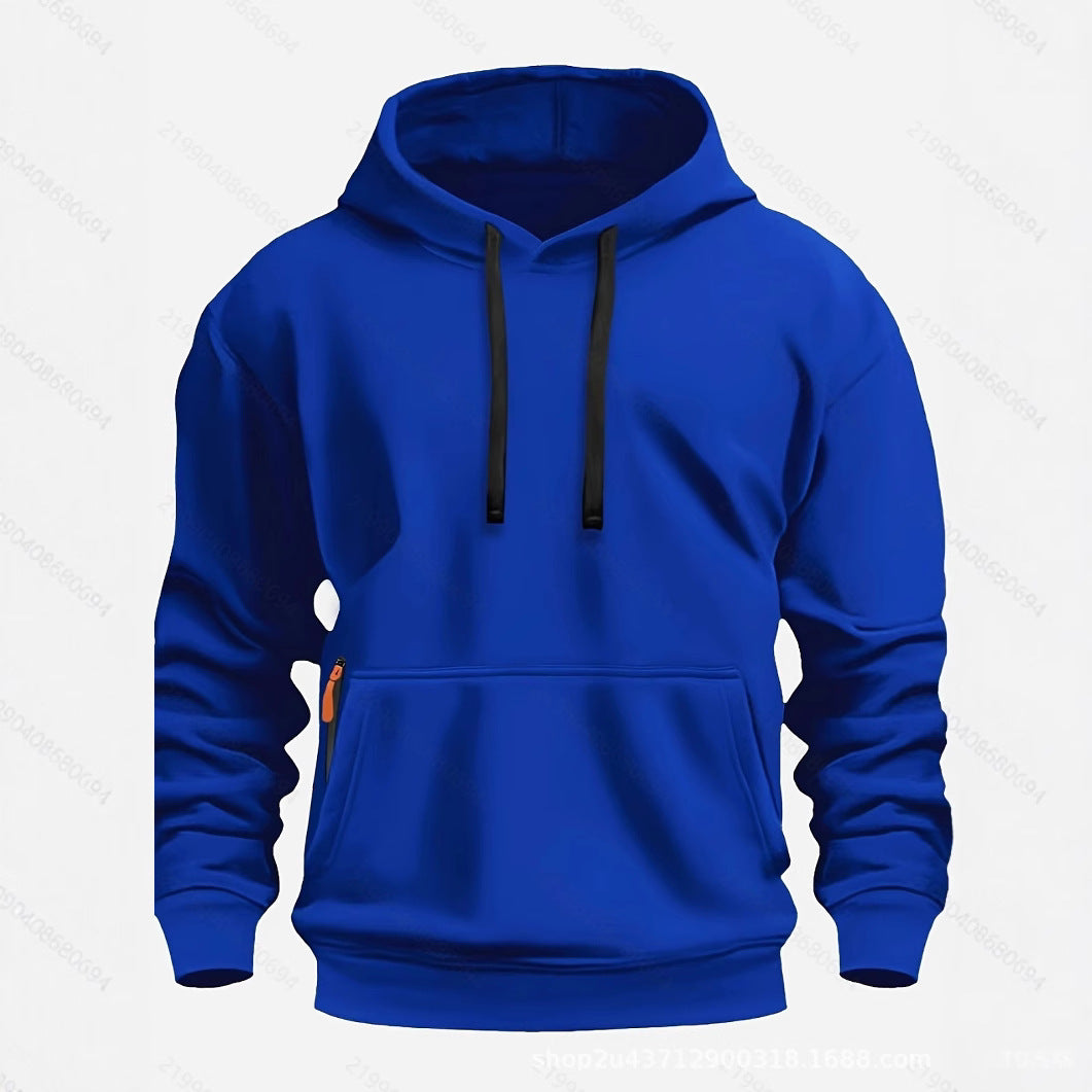 Herren sportlicher Kapuzenpullover mit praktischen Taschen und atmungsaktivem Material Aliams