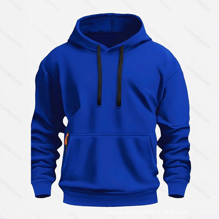 Herren sportlicher Kapuzenpullover mit praktischen Taschen und atmungsaktivem Material Aliams