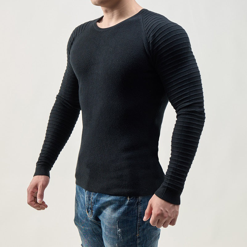 Herren Strickpullover mit strukturiertem Raglanärmel und modernem Schnitt Aliams