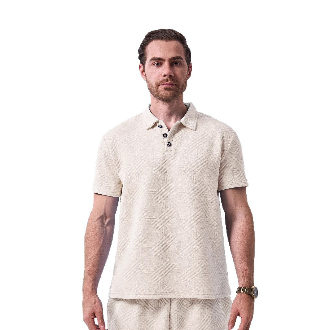 Herren Poloshirt mit strukturiertem Design Aliams