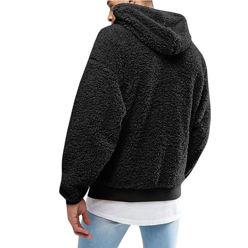 Herren Kapuzenpullover aus weichem Teddy-Fleece Aliams