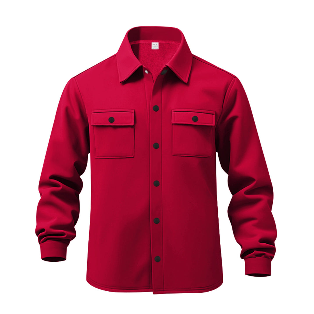 Herren Utility-Hemd mit aufgesetzten Taschen und modernem Design Aliams