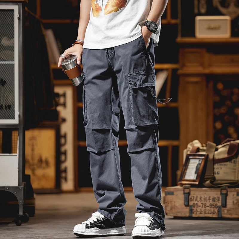 Herren Cargo-Style Hose mit mehreren Taschen Aliams