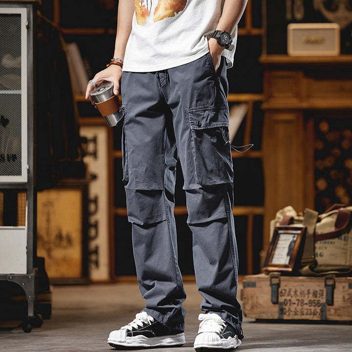 Herren Cargo-Style Hose mit mehreren Taschen Aliams