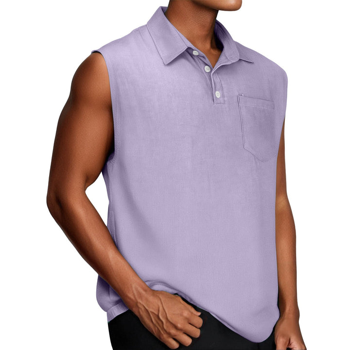 Herren ärmelloses Polohemd Aliams