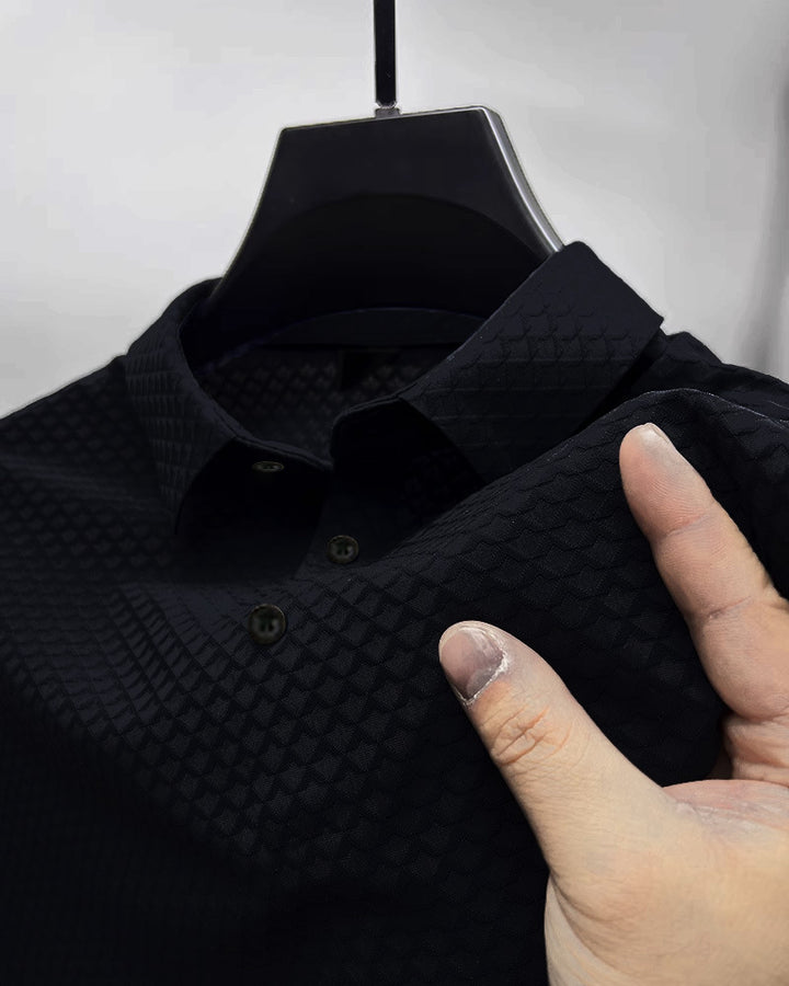 Herren strukturiertes Performance Button-Up-Shirt Aliams