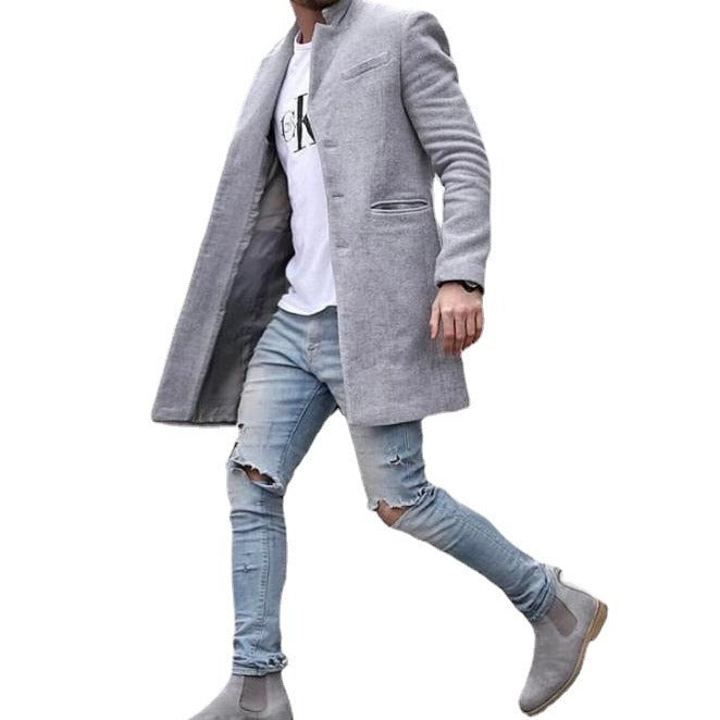 Herren eleganter Langmantel Aliams