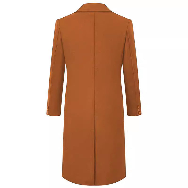 Herren eleganter Doppeltbreasted-Mantel aus hochwertigem Material Aliams