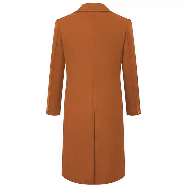 Herren eleganter Doppeltbreasted-Mantel aus hochwertigem Material Aliams