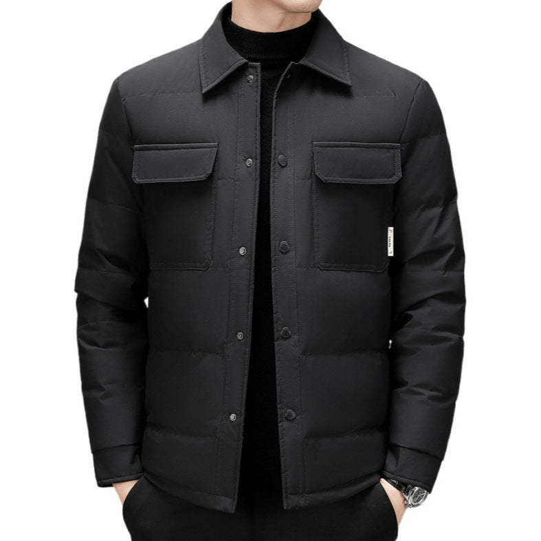 Herren isolierte Steppjacke mit praktischen Taschen Aliams