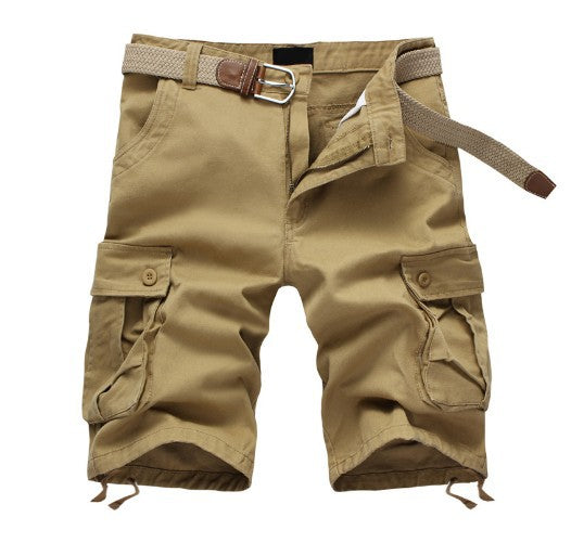 Herren Cargo-Shorts mit vielseitigen Taschen und verstellbarem Bund Aliams