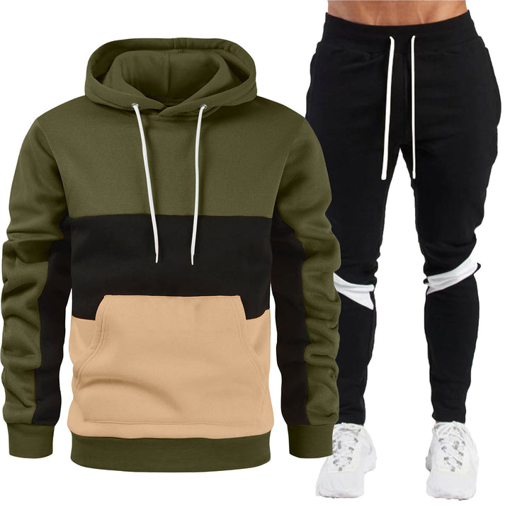 Herren sportlicher Hoodie und Jogginghose-Set Aliams