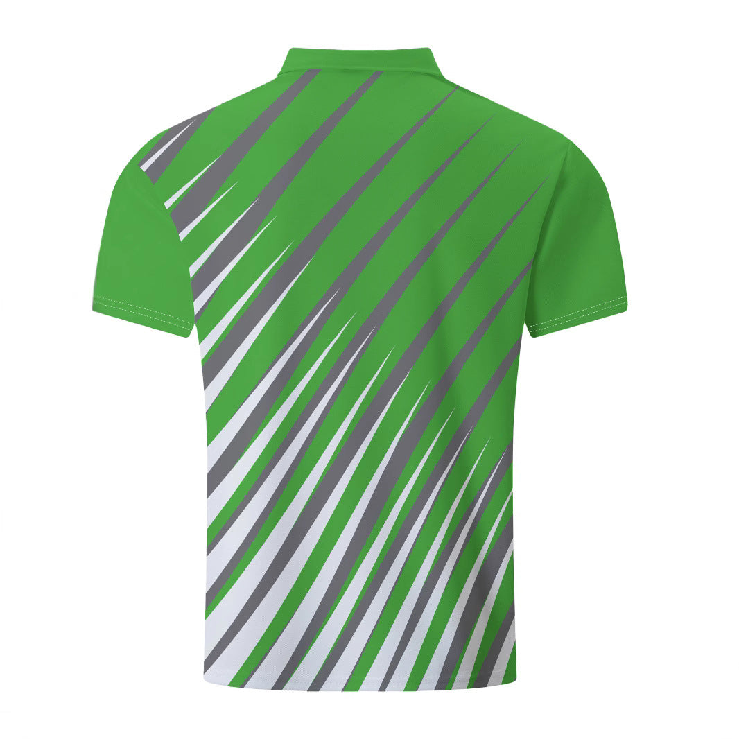 Herren Sportliches Poloshirt mit dynamischem Streifenmuster Aliams