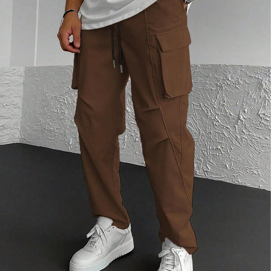 Herren Cargo-Hose mit multifunktionalen Taschen und elastischem Bund Aliams