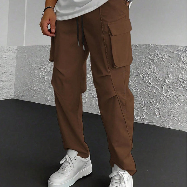 Herren Cargo-Hose mit multifunktionalen Taschen und elastischem Bund Aliams